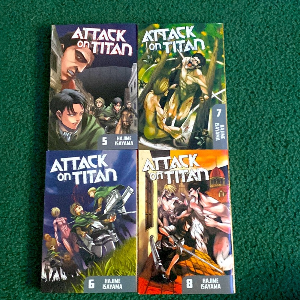 Attack on titan 5-8 manga set